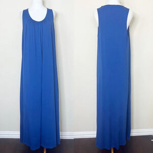 HATCH Blue Lyocell Sleeveless Maxi Dress One Size